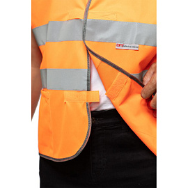 Жилет сигнальный Тип 1Т оранжевый с СОП размер ХL (52-54)