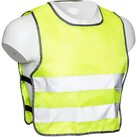 Жилет сигнальный детский Тип 1Д лимонный с СОП размер 30-34 (7-12 лет)