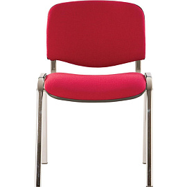 Стул офисный Easy Chair ИЗО/ISO красный ткань металл хромированный, поперечина (диаметр) 18 мм (2028507) фото Стул офисный Easy Chair ИЗО/ISO красный ткань металл хромированный, поперечина (диаметр) 18 мм (2028507)