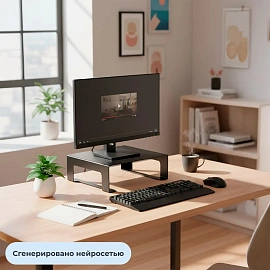 Подставка Комус Мебель для монитора чёрная