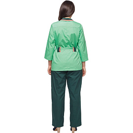 Костюм для горничных и уборщиц у04-КБР зеленый/салатовый (размер 48-50, рост 158-164) фото Костюм для горничных и уборщиц у04-КБР зеленый/салатовый (размер 48-50, рост 158-164)