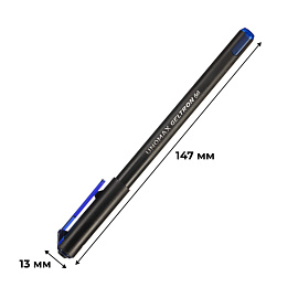 Ручка гелевая неавтоматическая Unomax Geltron синяя (толщина линии 0.3 мм)