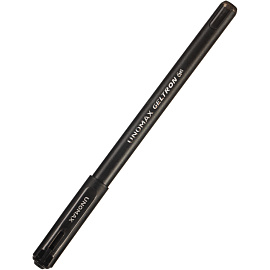 Ручка гелевая неавтоматическая Unomax Geltron черная (толщина линии 0.3 мм)