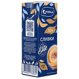 Сливки Viola ультрапастеризованные 10% 200 мл