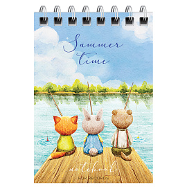 Блокнот А7 40л. на гребне BG "Милые животные фото Блокнот А7 40л. на гребне BG "Милые животные