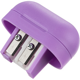 Точилка для карандашей Attache с контейнером пластиковая фиолетовая