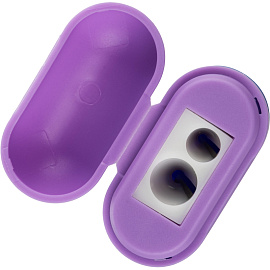 Точилка для карандашей Attache с контейнером пластиковая фиолетовая