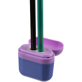 Точилка для карандашей Attache с контейнером пластиковая фиолетовая