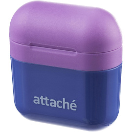 Точилка для карандашей Attache с контейнером пластиковая фиолетовая