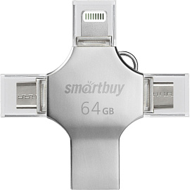 Флешка USB 3.0 64 ГБ SmartBuy Quad (SB064GBMC15)