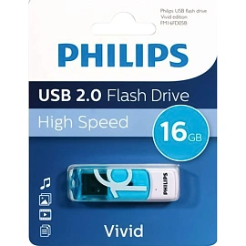 Флешка USB 2.0 16 ГБ Philips Vivid (FM16FD05B/97)