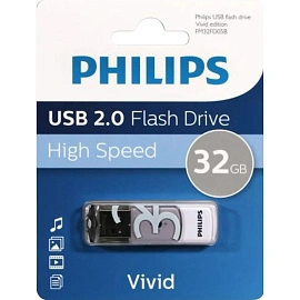 Флешка USB 2.0 32 ГБ Philips Vivid 2.0 (FM32FD05B/97)