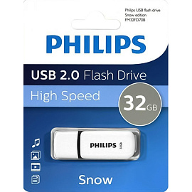 Флешка USB 2.0 32 ГБ Philips Snow 2.0 (FM32FD70B/97)