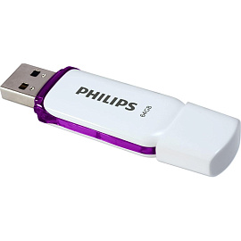Флешка USB 2.0 64 ГБ Philips Snow 2.0 (FM64FD70B/97)