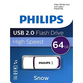 Флешка USB 2.0 64 ГБ Philips Snow 2.0 (FM64FD70B/97)