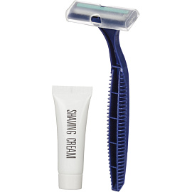 Набор бритвенный Luscan Gold Collection флоупак (бритва, крем для бритья, 200 штук в упаковке)