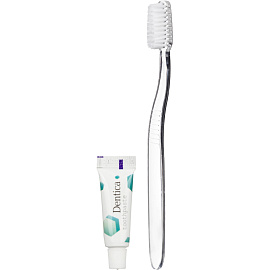 Набор зубной Luscan Gold Collection картон (зубная щётка, зубная паста, 200 штук в упаковке)