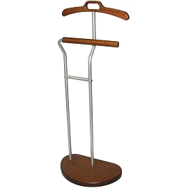 Вешалка костюмная D10 (металлик/орех)