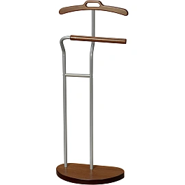 Вешалка костюмная D10 (металлик/орех)