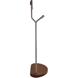 Вешалка костюмная D10 (металлик/орех)