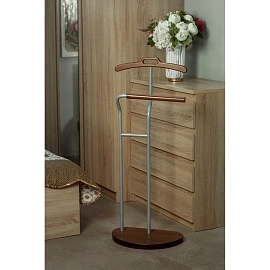 Вешалка костюмная D10 (металлик/орех)