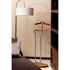 Вешалка костюмная D10 (металлик/орех)