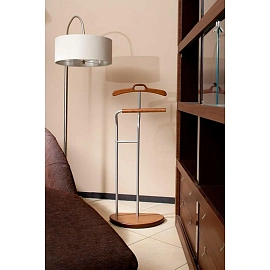 Вешалка костюмная D10 (металлик/орех)