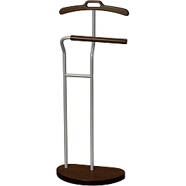 Вешалка костюмная D10 (металлик/орех)