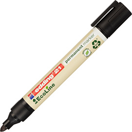 Маркер перманентный Edding Eco E-21/001 черный (толщина линии 1,5-3 мм) круглый наконечник