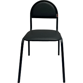 Стул офисный Easy Chair Серна 00С чёрный (экокожа, металл)