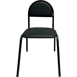 Стул офисный Easy Chair Серна 00С чёрный (экокожа, металл)