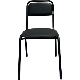 Стул офисный Easy Chair РС42 чёрный (экокожа, металл)