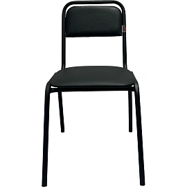 Стул офисный Easy Chair РС42 чёрный (экокожа, металл)