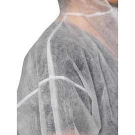 Комбинезон одноразовый с капюшоном Каспер белый 20 г/кв.м (размер 56-58, XXL)