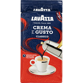 Кофе молотый Lavazza Crema e Gusto Classico 250 г (вакуумная упаковка)