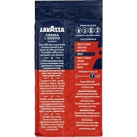 Кофе молотый Lavazza Crema e Gusto Classico 250 г (вакуумная упаковка)