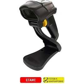 Сканер штрих-кода 2D проводной Mindeo MD6600-SR черный с подставкой
