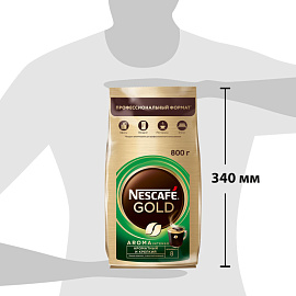 Кофе растворимый Nescafe Gold Aroma Intenso 800 г (пакет)