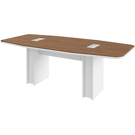 Стол для переговоров Easy to lead Linkor Easy to lead (орех линкольн/белый, 2200х1010х753 мм)