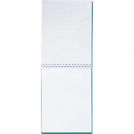 Блокнот Attache Plastic А5 80 листов синий в клетку на спирали (150x210 мм)