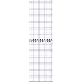 Блокнот Attache Plastic А6+ 80 листов синий в клетку на спирали (101х170 мм)