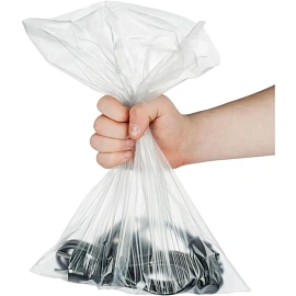 Пакет фасовочный 20х60 см ПВД 25 мкм прозрачный (500 штук в упаковке)