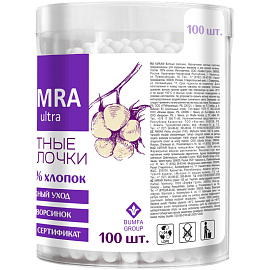 Палочки ватные Amra 100 штук коробка