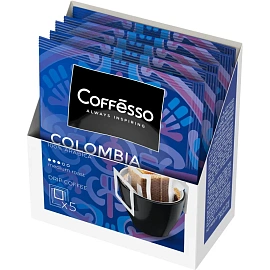 Кофе молотый в дрип-пакетах Coffesso Colombia Tinto (5 штук в упаковке)
