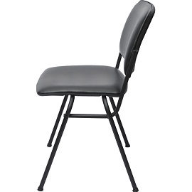 Стул офисный Isit чёрный (экокожа, металл) фото Стул офисный Isit чёрный (экокожа, металл)