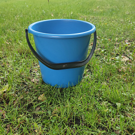Ведро 10 л пластик синее (ударопрочное)