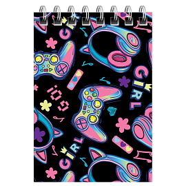 Блокнот А7 40л. на гребне BG "МИКС для девочек фото Блокнот А7 40л. на гребне BG "МИКС для девочек