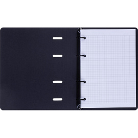 Тетрадь на кольцах со сменным блоком Infolio Study Beauty А5 120 листов с рисунком в клетку с перфорацией, тиснение фольгой