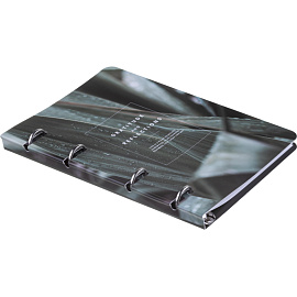 Тетрадь на кольцах со сменным блоком Be Smart Botanica А5 80 листов с рисунком в клетку с перфорацией, матовая ламинация