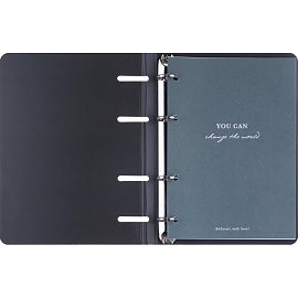 Тетрадь на кольцах со сменным блоком Be Smart Botanica А5 80 листов с рисунком в клетку с перфорацией, матовая ламинация